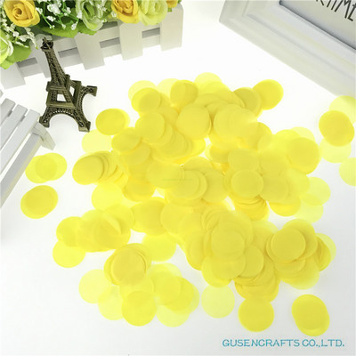 1500 tétel 2,5 cm kör alakú esküvői szórások kék selyempapír konfetti Boda születésnapi parti asztaldísz Pinata töltőanyag