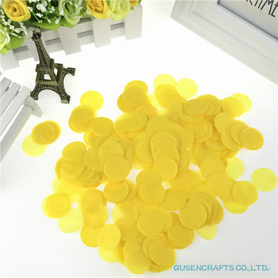 1500 tétel 2,5 cm kör alakú esküvői szórások kék selyempapír konfetti Boda születésnapi parti asztaldísz Pinata töltőanyag