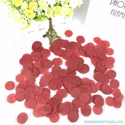 1500 tétel 2,5 cm kör alakú esküvői szórások kék selyempapír konfetti Boda születésnapi parti asztaldísz Pinata töltőanyag