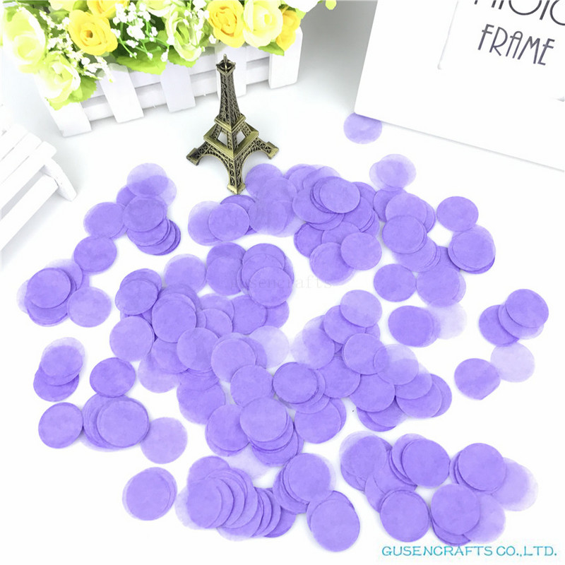 1500 tétel 2,5 cm kör alakú esküvői szórások kék selyempapír konfetti Boda születésnapi parti asztaldísz Pinata töltőanyag