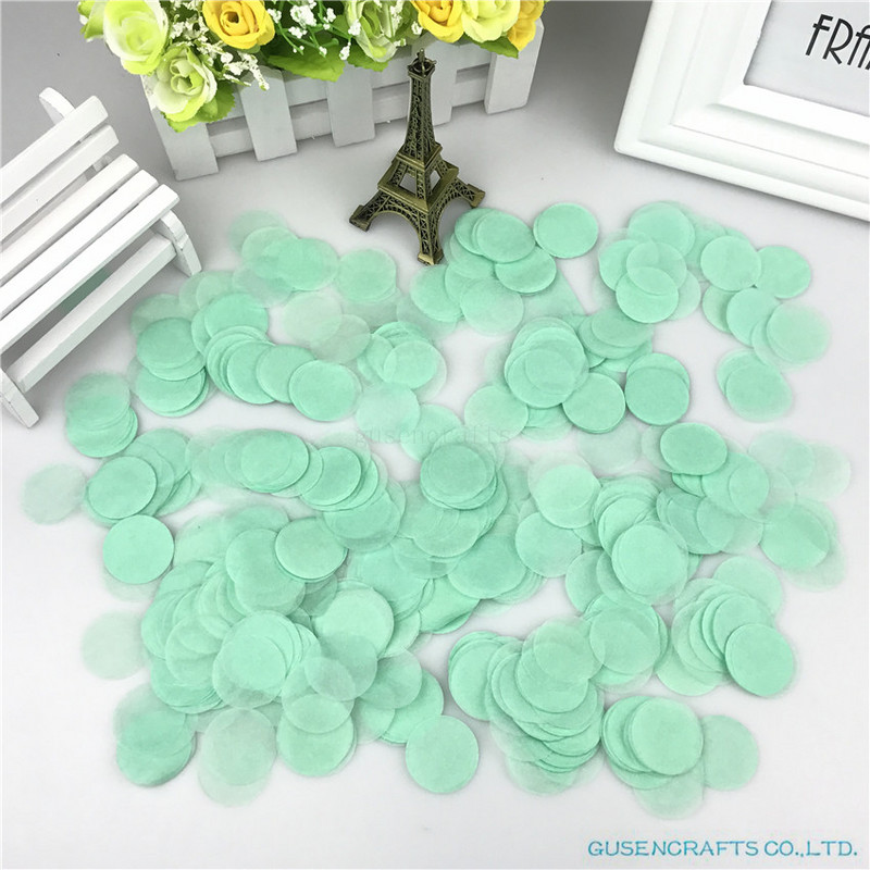 1500 tétel 2,5 cm kör alakú esküvői szórások kék selyempapír konfetti Boda születésnapi parti asztaldísz Pinata töltőanyag