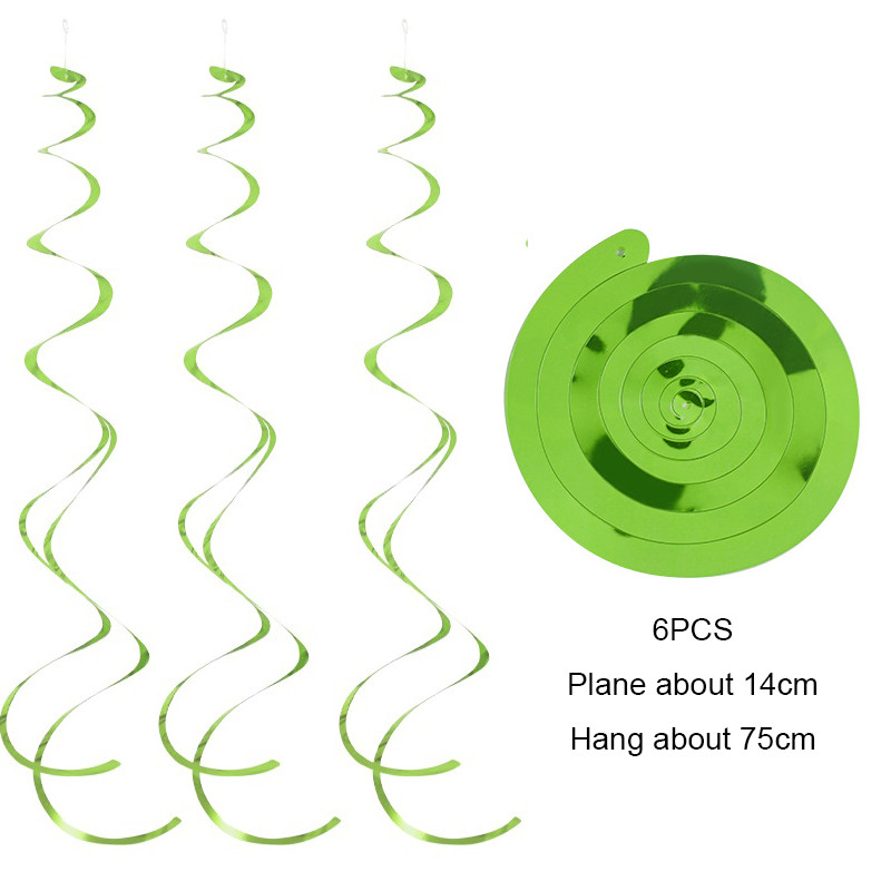 6 τμχ/τσάντα Happy Birthday Διακοσμητικό ταβάνι Κρεμαστό στροβιλιζόμενο κρεμαστό κρεμαστό πανό γιρλάντα για ντεκόρ γάμου για πάρτι γενεθλίων μωρού