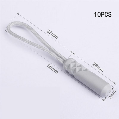 10 tk/komplekt 10 värvilist tõmblukku Tõmba tõmbluku ots Fit Trossi silt Asendusklamber Purunenud Pandla Kinnitus Kohver Telk Seljakott Tõmbluku nöör