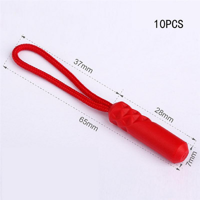 10 tk/komplekt 10 värvilist tõmblukku Tõmba tõmbluku ots Fit Trossi silt Asendusklamber Purunenud Pandla Kinnitus Kohver Telk Seljakott Tõmbluku nöör