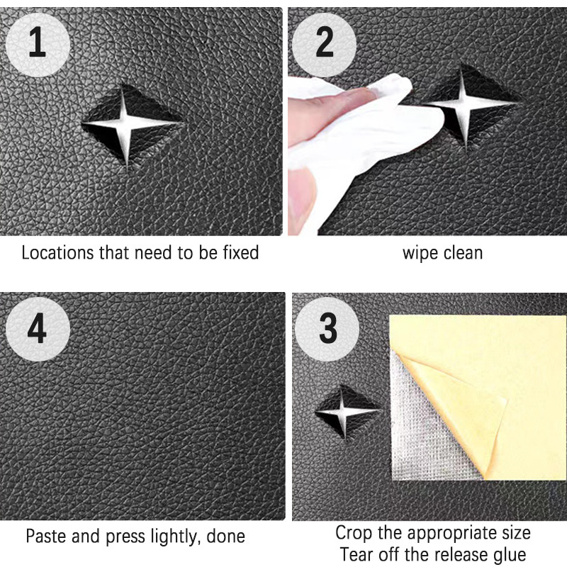 30x25 cm Lipnios odos fiksavimo taisymo pleistras Priklijuojamas sofos taisymo subsidijos Oda PU audinio lipdukai pleistrai Iškarpų albumas