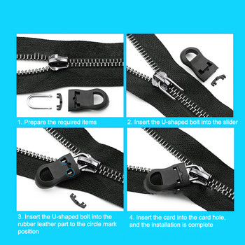 Universal Zipper Puller Replacement Zipper Slider Tag Fixer Fixer φερμουάρ για ράψιμο ρούχων Τσάντα ταξιδιού Ρούχα τσάντα πλάτης