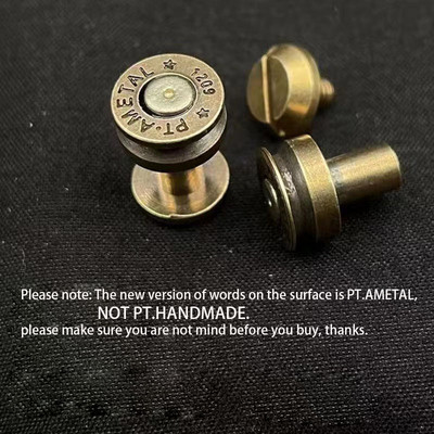 1 gabalas 100 % žalvario piniginės užraktas senovinis rankų darbo sagties įdėklas užraktas apvali galvutė Dekoruokite "pasidaryk pats" priedai Oda amatų įranga