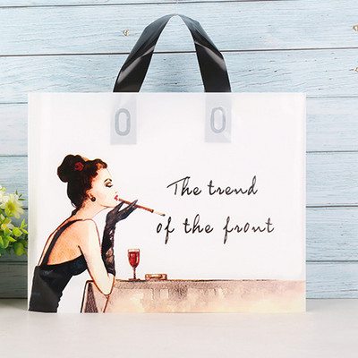 5 tk paksu ehete plastikust käepidemetega kott Armsad mitmesuguse mustriga kilekotid käepidemega kinkekarbiga pulmapeo pakend