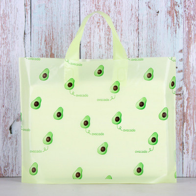 5 tk paksu ehete plastikust käepidemetega kott Armsad mitmesuguse mustriga kilekotid käepidemega kinkekarbiga pulmapeo pakend