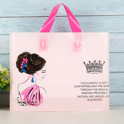 5 tk paksu ehete plastikust käepidemetega kott Armsad mitmesuguse mustriga kilekotid käepidemega kinkekarbiga pulmapeo pakend