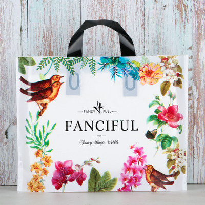 5 tk paksu ehete plastikust käepidemetega kott Armsad mitmesuguse mustriga kilekotid käepidemega kinkekarbiga pulmapeo pakend