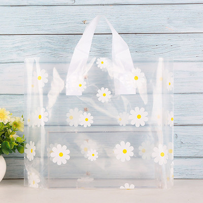 5 tk paksu ehete plastikust käepidemetega kott Armsad mitmesuguse mustriga kilekotid käepidemega kinkekarbiga pulmapeo pakend