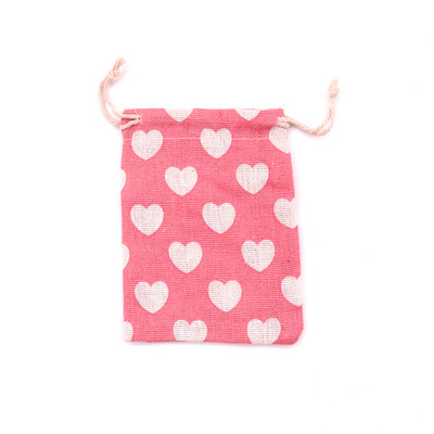 5tk/partii Linased puuvillased kotid 8x10 9x12cm väikese peo pulmasoov Butiik kommid ehted pakendamiskotid Muslini kinkekoti kotid