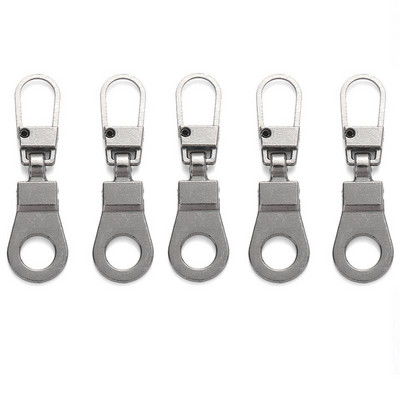 5db Levehető fém cipzár lehúzók cipzár csúszkákhoz Fejcipzárok Javítókészletek Cipzárhúzó fül Barkács varrótáskák kabát