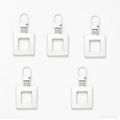 5db Levehető fém cipzár lehúzók cipzár csúszkákhoz Fejcipzárok Javítókészletek Cipzárhúzó fül Barkács varrótáskák kabát