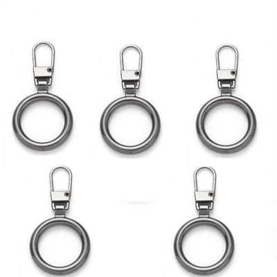 5db Levehető fém cipzár lehúzók cipzár csúszkákhoz Fejcipzárok Javítókészletek Cipzárhúzó fül Barkács varrótáskák kabát