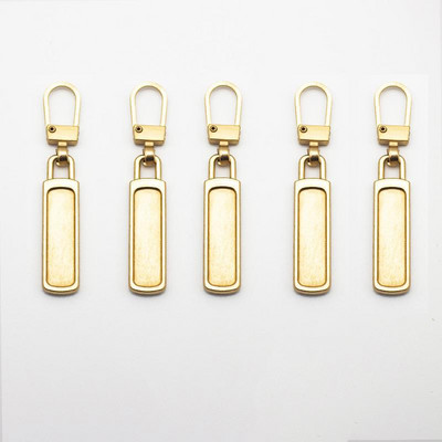 5db Levehető fém cipzár lehúzók cipzár csúszkákhoz Fejcipzárok Javítókészletek Cipzárhúzó fül Barkács varrótáskák kabát