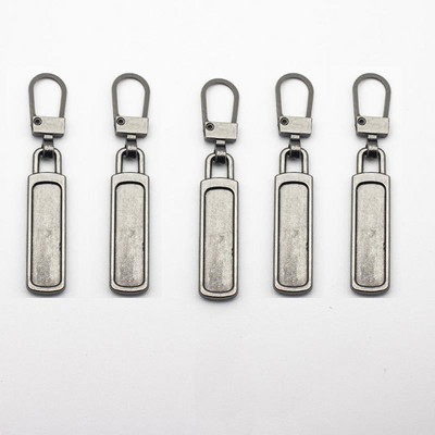 5db Levehető fém cipzár lehúzók cipzár csúszkákhoz Fejcipzárok Javítókészletek Cipzárhúzó fül Barkács varrótáskák kabát