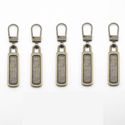 5db Levehető fém cipzár lehúzók cipzár csúszkákhoz Fejcipzárok Javítókészletek Cipzárhúzó fül Barkács varrótáskák kabát