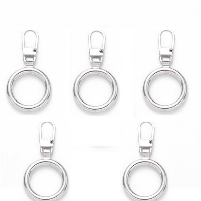 5db Levehető fém cipzár lehúzók cipzár csúszkákhoz Fejcipzárok Javítókészletek Cipzárhúzó fül Barkács varrótáskák kabát