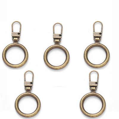 5db Levehető fém cipzár lehúzók cipzár csúszkákhoz Fejcipzárok Javítókészletek Cipzárhúzó fül Barkács varrótáskák kabát