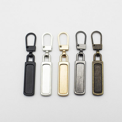 5db Levehető fém cipzár lehúzók cipzár csúszkákhoz Fejcipzárok Javítókészletek Cipzárhúzó fül Barkács varrótáskák kabát