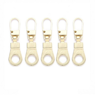 5db Levehető fém cipzár lehúzók cipzár csúszkákhoz Fejcipzárok Javítókészletek Cipzárhúzó fül Barkács varrótáskák kabát