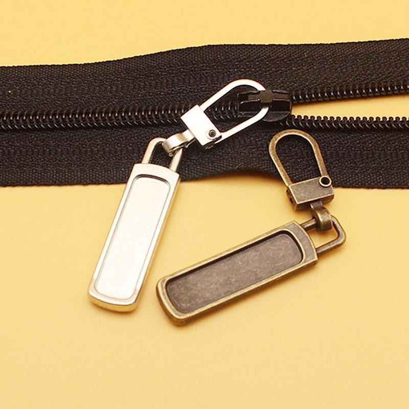 5db Levehető fém cipzár lehúzók cipzár csúszkákhoz Fejcipzárok Javítókészletek Cipzárhúzó fül Barkács varrótáskák kabát