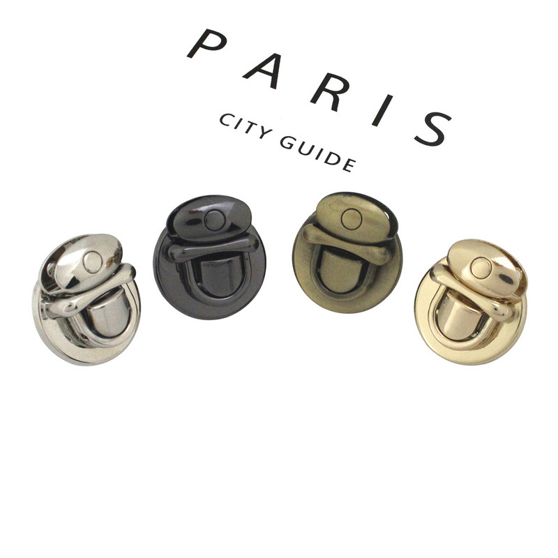 1x Metāla Push Lock aizdare Somas mēlītes sprādzes Ādas Amatniecības sieviešu soma Rokassomiņa Plecu somas aksesuāri