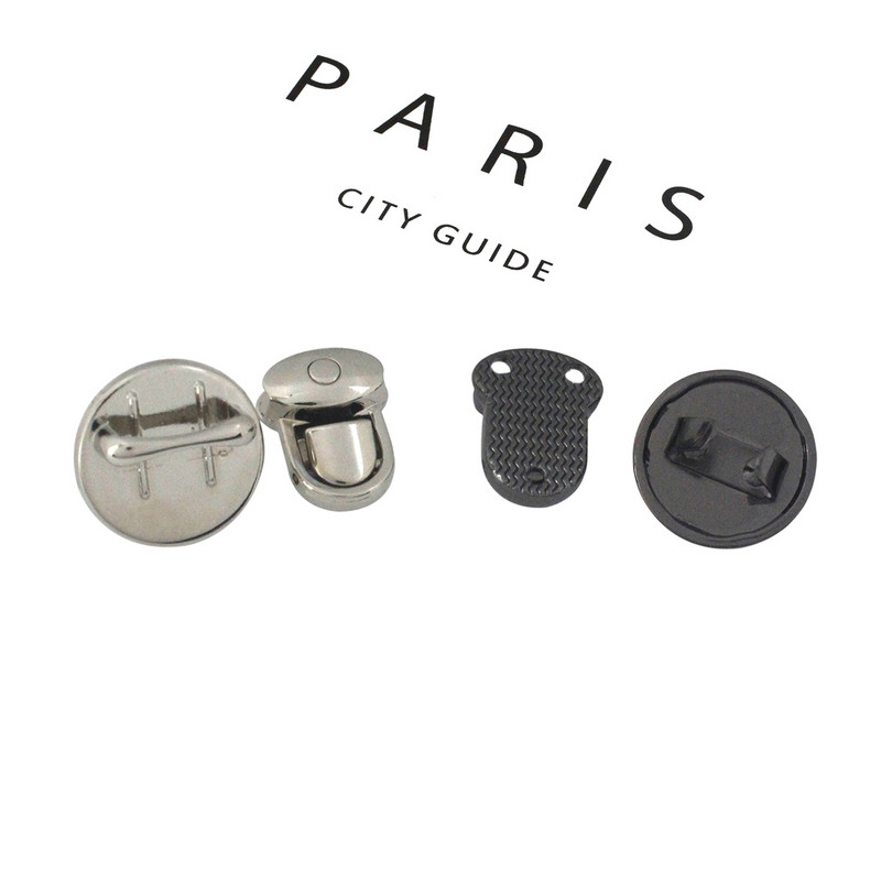 1x Metāla Push Lock aizdare Somas mēlītes sprādzes Ādas Amatniecības sieviešu soma Rokassomiņa Plecu somas aksesuāri