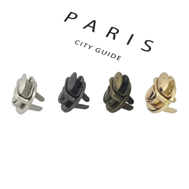 1x Metāla Push Lock aizdare Somas mēlītes sprādzes Ādas Amatniecības sieviešu soma Rokassomiņa Plecu somas aksesuāri