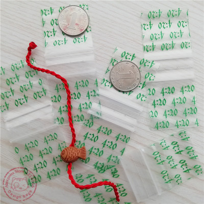 1515 Ziplock Bags 100 Baggies Green Alien Designer márkájú táskák 1,5"X1,5" visszazárható műanyag tárolótáska T012