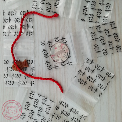 1515 Ziplock Bags 100 Baggies Green Alien Designer márkájú táskák 1,5"X1,5" visszazárható műanyag tárolótáska T012