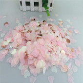 1,5 cm Širdies rožinio aukso mišrios spalvos popierinis konfeti Vestuvių gimtadienio dekoras apvalus skaidrus užpildytas balionas