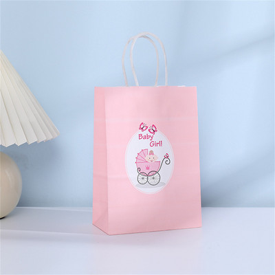 Nem feltáruló ajándéktasakok fiús vagy lányos édességdobozok rózsaszín kék süticsomagolás hordtáska babazuhany Neme feltáró parti dekoráció