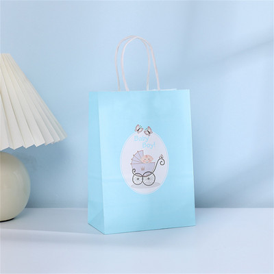 Nem feltáruló ajándéktasakok fiús vagy lányos édességdobozok rózsaszín kék süticsomagolás hordtáska babazuhany Neme feltáró parti dekoráció