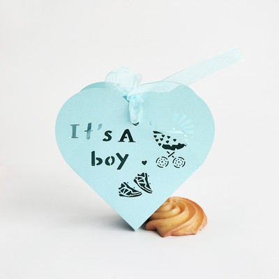 Nem feltáruló ajándéktasakok fiús vagy lányos édességdobozok rózsaszín kék süticsomagolás hordtáska babazuhany Neme feltáró parti dekoráció