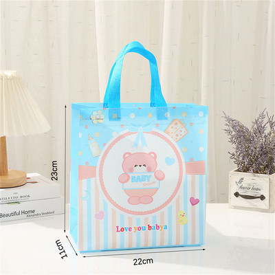 Nem feltáruló ajándéktasakok fiús vagy lányos édességdobozok rózsaszín kék süticsomagolás hordtáska babazuhany Neme feltáró parti dekoráció