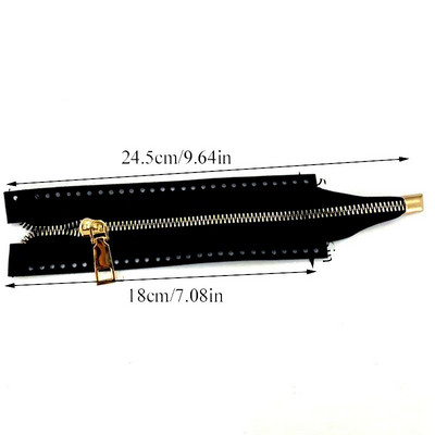 Keičiamas „pasidaryk pats“ siuvimo odinis užtrauktukas, naudingas nėrimo krepšiui.