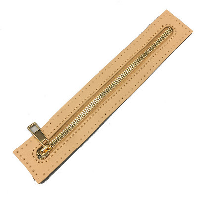 Keičiamas „pasidaryk pats“ siuvimo odinis užtrauktukas, naudingas nėrimo krepšiui.