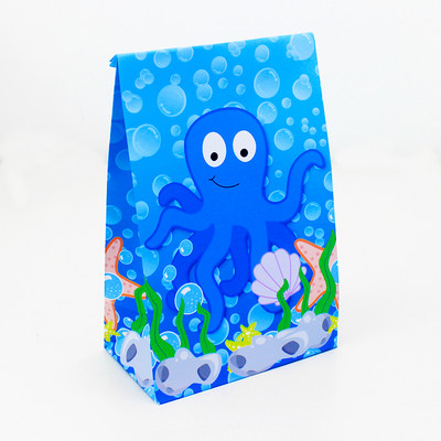 Nāras astes dāvanu kastes bērniem dzimšanas dienas ballītei zem jūras Dzīvnieku kārumu maisiņi konfekšu kastīte papīrs konfekšu kaste Zivju nāru dekors