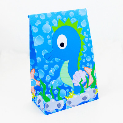Nāras astes dāvanu kastes bērniem dzimšanas dienas ballītei zem jūras Dzīvnieku kārumu maisiņi konfekšu kastīte papīrs konfekšu kaste Zivju nāru dekors