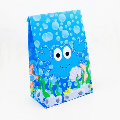 Nāras astes dāvanu kastes bērniem dzimšanas dienas ballītei zem jūras Dzīvnieku kārumu maisiņi konfekšu kastīte papīrs konfekšu kaste Zivju nāru dekors