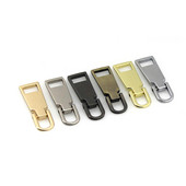 2db Fém tartós cipzár lehúzók cipzár csúszkákhoz Fejcipzárok Javítókészletek Cipzárhúzó fül Barkács varrás kiegészítők 6 szín