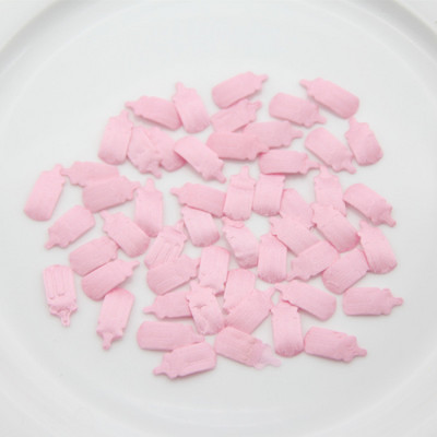 100 de bucăți pentru Baby Shower, roz albastru, bavete din țesătură, suzete, hrănitor, confeti, stropituri pentru ziua de naștere, pentru băiat/fată, pentru decorațiuni de petrecere.