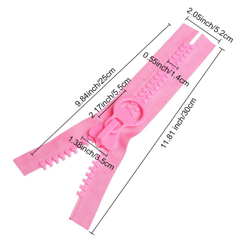 #20 Labai dideli užtrauktukai Begalinis krepšys Kosmetikos krepšelio užtrauktuko pakeitimas 25 cm 10 colių 32 dantukais „pasidaryk pats“ užtrauktuko užsegimo aparatūros priedai