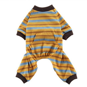 Strips Hanorace pentru câini Salopetă Haine pentru animale de companie Costum de pijamale pentru câini Pijama pentru cățeluș pisică Trening pentru câini de talie mică Yorkie Animale de companie Treninguri XS