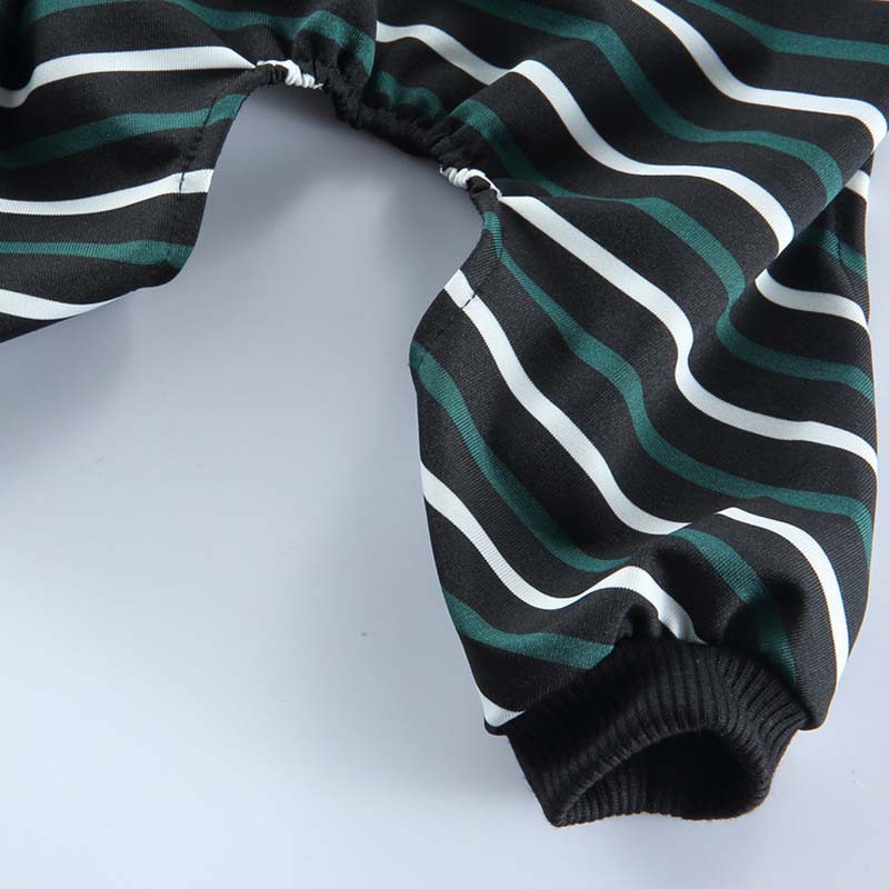 Strips Hanorace pentru câini Salopetă Haine pentru animale de companie Costum de pijamale pentru câini Pijama pentru cățeluș pisică Trening pentru câini de talie mică Yorkie Animale de companie Treninguri XS