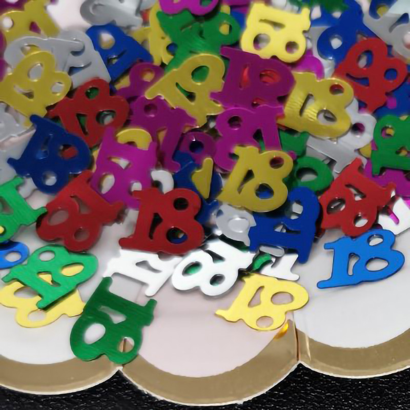 15 g numurs 18 konfeti vizuļi 18. dzimšanas dienas ballītei Juridiskā uzņēmuma atvēršanas gadadienas veicināšanas pasākumu piedāvājums