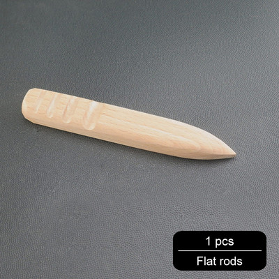 MIUSIE 1PCS ar rokām izgatavots daudzizmēru pulēšanas stieņa ādas amatniecības malas, slīpētais apaļkoks, DIY ādas malu apgriešanas pulēšana